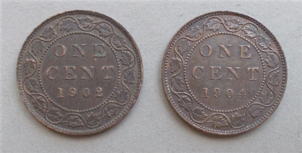1902-&-1904-Edward-VII-Large-Cents